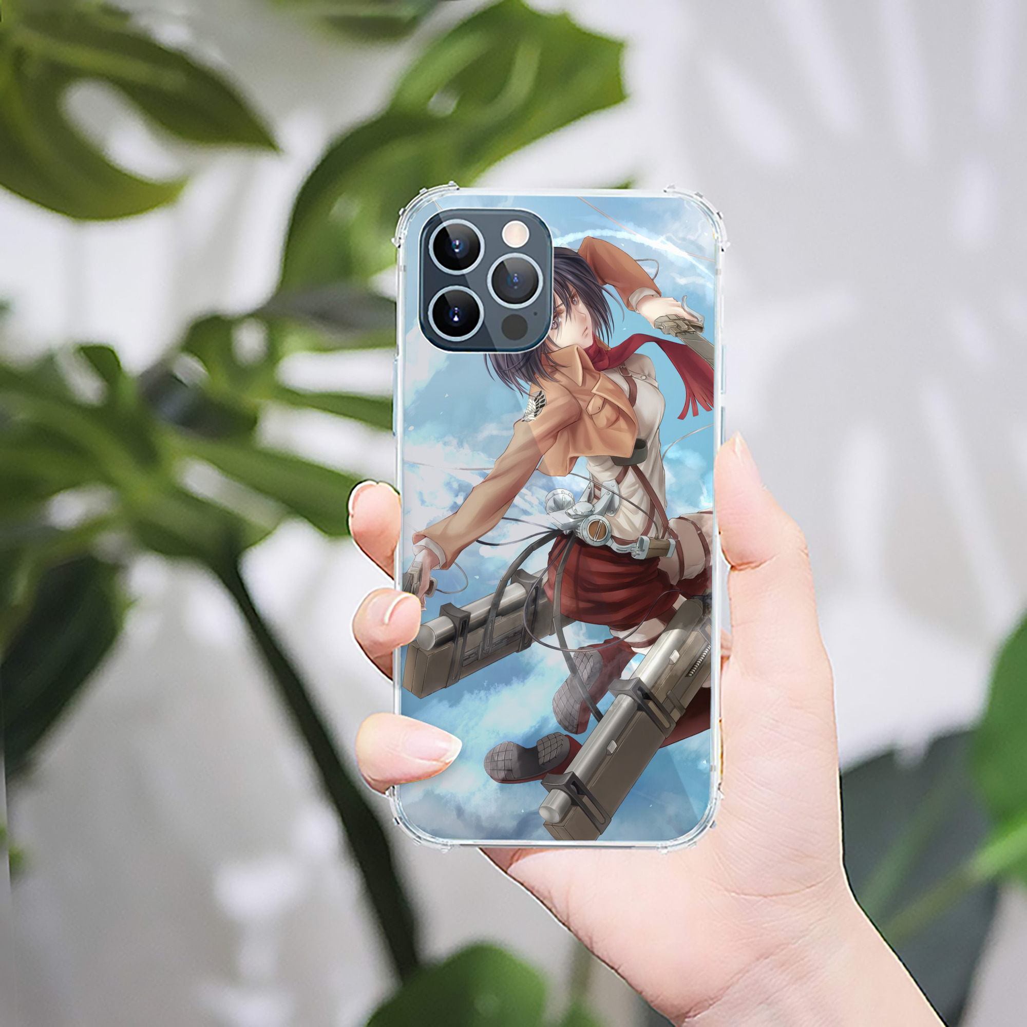 （画像用） 進撃の巨人 Attack on Titan 【iPhone 12シリーズ対応】透明スマホケース（クリアソフトケース）